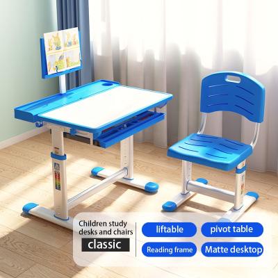 China WEELIN Adjustable Angle Study Table for Kid Children Assemble Table and Study Chair for Home Furniture for sale