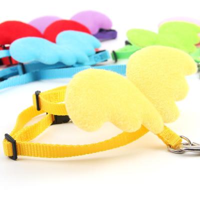 China Angel Pet Dog Leashes and Collars Cute Viable Set Puppy Leads for Small Dogs Cats Designer Wing Adjustable Dog Harness Pet Accessories for sale