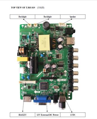 China Led TV Main Board 32 Inch 42 Inch TV 801 T.R67.PB816 PB816 Max Full HD 1920x1080@60Hz for sale