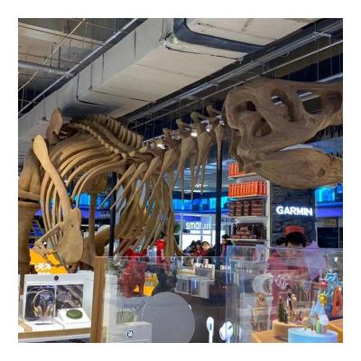 China High quality metal frame+ foam+ silicon rubber+ motor factory directly supply dinosaur maker skeleton dinosaur statue for sale