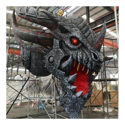 China New design metal frame silicone foam engine rubber mythical animal metal frame+ foam+ three headed dragon model silicon rubber+ motor high quality for sale