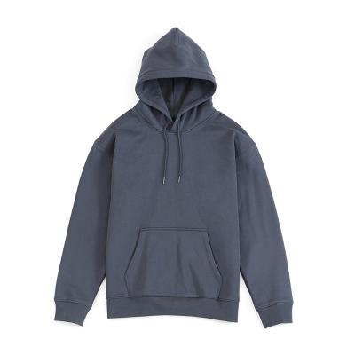 China Wholesale 400Gsm Cotton Fleece Thick Loose Drop Shoulder Pullover Hoodie Custom Anti-wrinkle Plus Size Mens Hoodies and Sweatshirts for sale