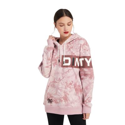 China high quality Anti-wrinkle cotton running training women dye tying custom hoodie sweatshirt LOGO hoodie sweatshirt for sale