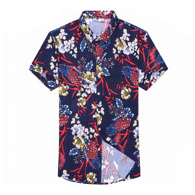 China Anti-pilling Men's Shirts Button Up Summer 100% Polyester Graphic Sublimation For Men's Casual High Quality Custom Shirt for sale