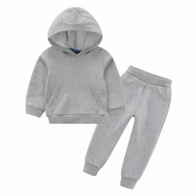 China 2021 New High Quality 100% Cotton Children's Casual Hoodie Sweater Loose Pants Children's Boy and Girl Custom Costume Sets for sale