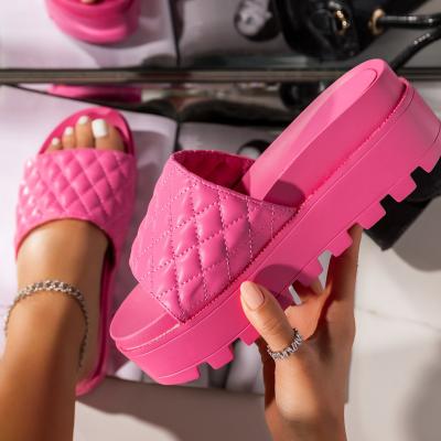 China BUSY GIRL AL5291 Platform sandals for women and ladies shoes women platform sandals women's slippers for sale