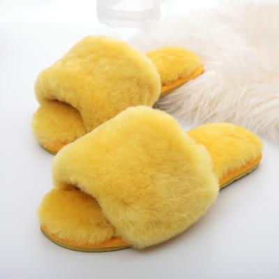 Chine woman fur slides ,slippers boots winter women and fur house slides à vendre