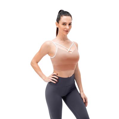 China Comfortable Women's Fitness Ice Sports Yoga Bra QUICK DRY Loose Compact Shock Proof Bra for sale