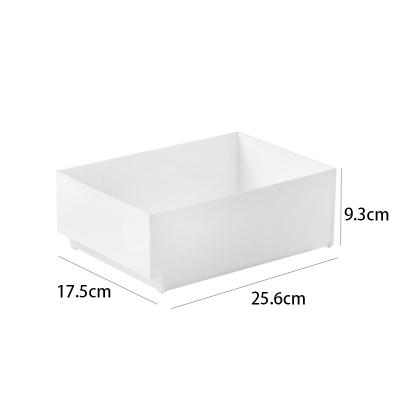 China Japanese style storage stackable rectangle stackable cabinet clutter organizer box snack cosmetics desktop storage box for sale