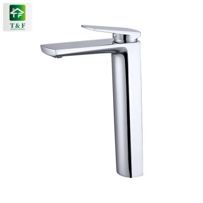 China New Design Modern Single Handle High Quality Chrome Bathroom Wash Waterfall Basin Brass Copper Faucet for sale