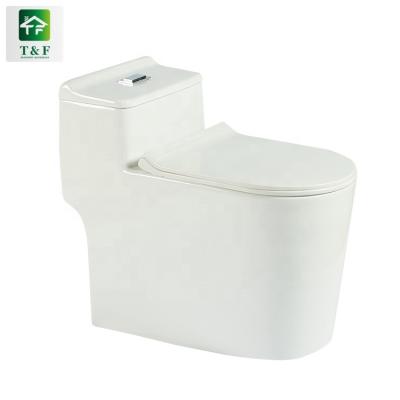 China Double-Flow Sanitary Ware Floor Mounted Double Flush Down Toilet Bowl Singapore Ceramic One-Piece Strap Toilet Bowl for sale