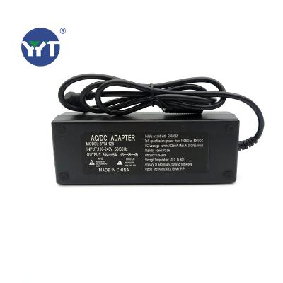 China Power Supplyuniversal Plug DC Switching 120w 24v5a 24v 5000ma Power Changeover Adapter YYT-24V5A for sale