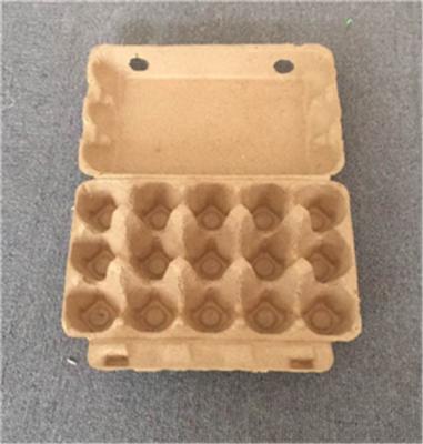 China plup paper egg tray egg packing box 15 pcs disposable egg packing box paper packing box for sale