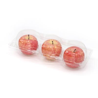 China Plastic food grade material clear blister PET fruit packaging container for sale