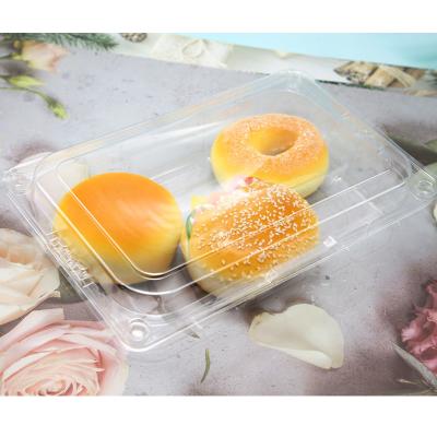 China Vacuum Formed Blister clear PET food grade cake container for sale