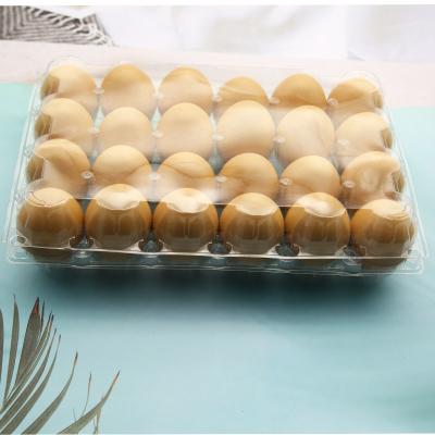 China plastic clear chicken 24holes egg tray for sale