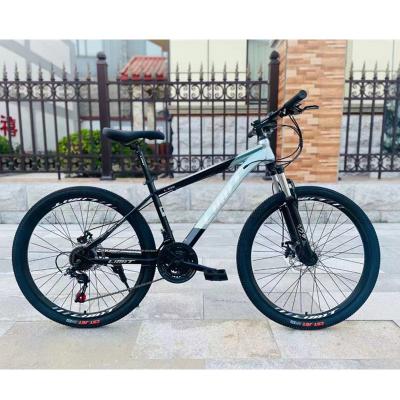 China Outdoor Bike 26 Inch Carbon Steel Mountain Bike 21 Speed ​​Steel High Shock Absorption MTB Disc Brake Riding Off-Road Vehicle for sale