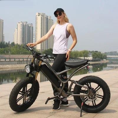 China Steel Daurada Made In China 7 Speed ​​Chase / New /High Quality Battery 48V 500W Tire Climbing Electric Bike Snow Fat Bike Hot Sale for sale