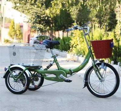 China Wholesale high quality adult cargo aluminum alloy lithium battery 3-Speed ​​three wheels 20 inch electric tricycle for sale