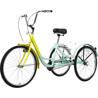 China /26 Inch Carton Cargo 24 Inch Carton Tricycle Pedal Rickshaw Single Speed ​​Height Variable Steel Frame Adult Bicycle for sale