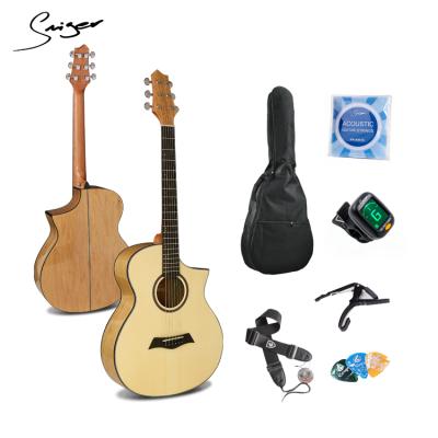 China Factory Price Pointed Cut Current Wholesale Flawless Ash Body Acoustic Guitar Cut Kit for sale