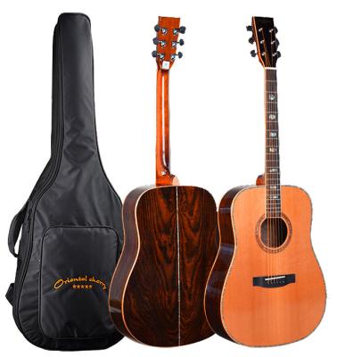 China A+ Solid Cedar Acoustic Guitar Factory Price Solid Cut Acoustic Guitar (W-T3S-41A) for sale