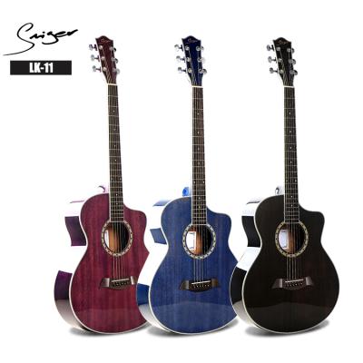 China Wholesale colorful cheap chinese cutway guitarra acoustic shaple cutaway guitar A for sale