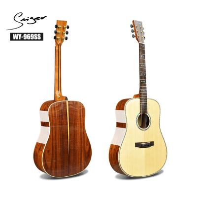 China Full Solid Acoustic Guitar SMIGER Handmade Battleship Full All Solid Wood Acoustic Guitar 961SS for sale