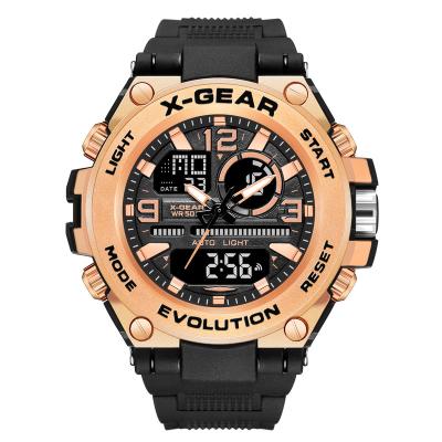 China Hot Selling X-speed Alarm Men Watch Dual Quartz Movement Display Digital Wristwatches Waterproof Sports Watch for sale