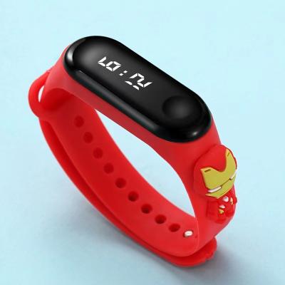 China New Auto Date Style Cartoon M3 Led Kids Gift Swimming Waterproof Electronic Digital Watch for sale