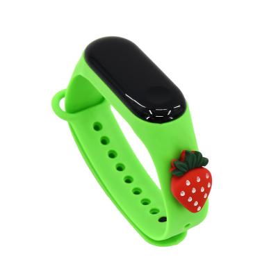 China M3 Date Cartoon Doll Automatic Watch Toy Silicone Lighting Sports Kid LED Waterproof Watch for Boy and Girls Kids Digital Watches for sale