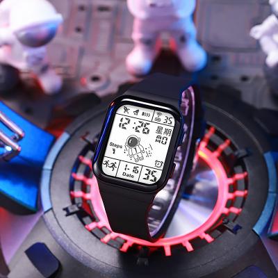 China New Cool Watches Analog-digital Astronaut Alarm LED Digital Watch for Kids Waterproof Luminous relojes de nios alarm clock led watch k for sale