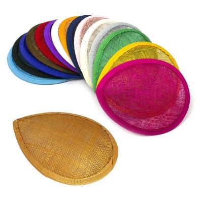 China Casual Wholesale 13*10.5 cm Millinery Hat Base Teardrop Hat Base for Hat Making for sale