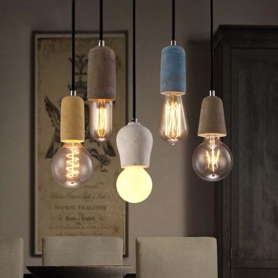 China Modern American Concrete Chandelier Bar Cafe Cement Lamp Factory Wholesale for sale