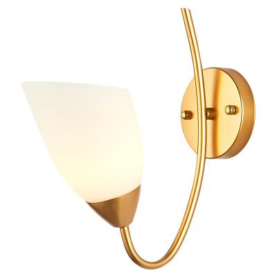 China American creative modern simple bedroom bedside lamp living room corridor staircase wall lamp for sale