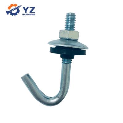 China High Quality Steel Roofing J Hook Bolt With Hex Nut Rubber Steel Gasket for sale