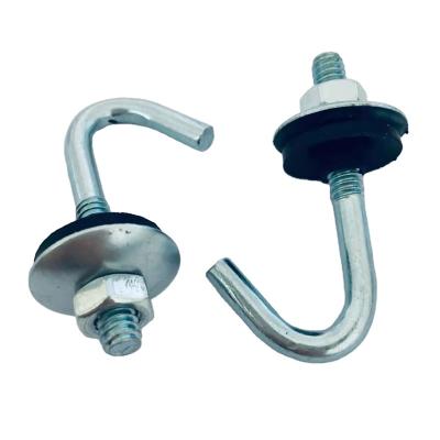 China YZ-B003 Low Price Steel J-Hook Roofing Bolt With Accessories For South Amerian Countries for sale