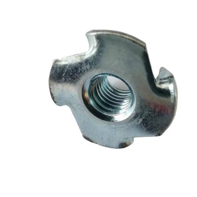 China YZ-N003 Industry Wholesale Price DIN1624 Four General Fork Carbon Steel Tee Nut for sale