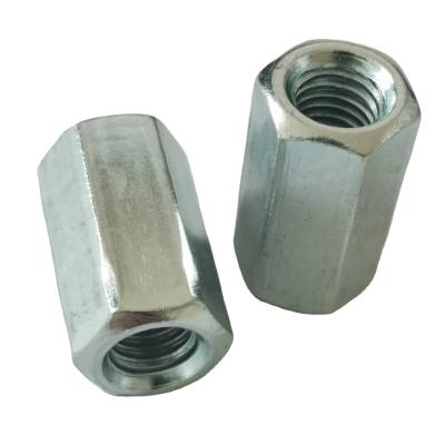 China Industry YZ-N006 General Carbon Steel Fastener Zinc Long Sleeve Nut DIN6334 for sale