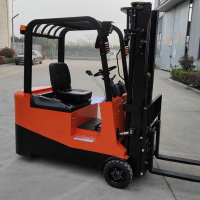 China 1000kg Capacity Electric Sit Down Forklift CE Electric Straddle Stacker 3 Wheel for sale