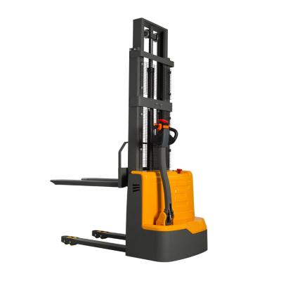 China 1.5 Ton 500mm Electric Platform Stacker 24V 3m Walk Behind Pallet Stacker for sale