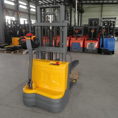 China 2m 3m 4m elektrischer Walkie Stacker elektrischer hydraulischer Stacker 1,6t 2t 2,5t 24V Batterie zu verkaufen