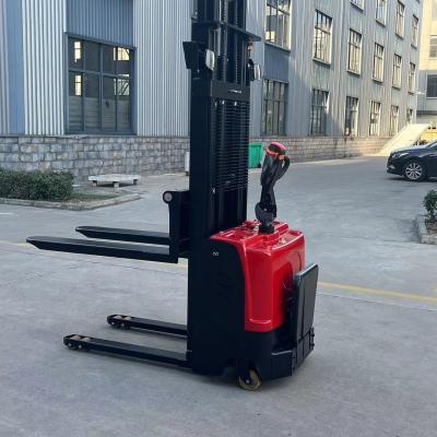 China Electric 1 Ton 1.2 Ton 1.5 Ton Lift 3 Meter Straddle Forklift Stacker Full Electric Pallet Stacker with CE Certificate for sale