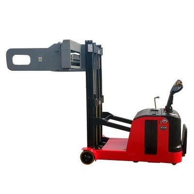 China 1000 kg load capacity lifting height 2500 mm electric bale clamp stacker for sale