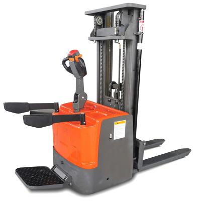 China 1.6ton Capacity Electric Stacker Truck 3meter Lifting Full Electric Stacker 1070mm for sale