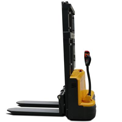 China Verpakking Elektrische Walkie Stacker Vorklift 1,5 ton 2 ton 1,6 m Elektrische Palet Stacker Te koop