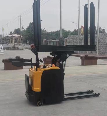 China 3m Lifting Height 1.5 Ton 1500 Kg Electric Rotary Stacker With Pallet Rotator CE Forklift Truck for sale