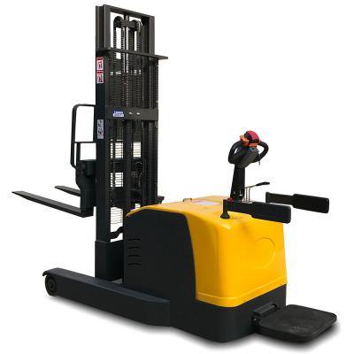 China Standing Electric Pallet Truck 1500 kg Counterbalanced Reach Stacker for sale