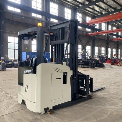 China Forklift Trucks 3m - 7m Height Battery Operated Electric 1.5 Ton 2 Ton 3 Way Pallet Stacker VNA Forklift for sale