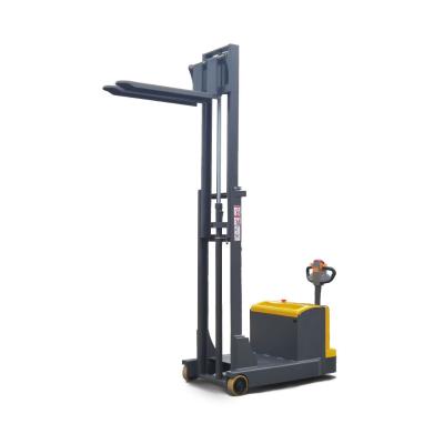 China 2.5M 3M 3.5M Counterbalanced Stacker 1000 Kg 1 Ton Pallet Walkie Stacker for sale